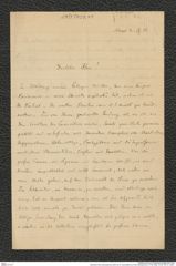 Nachlass Franz Steindachner, Brief von R. Schmidtlein an Franz Steindachner (17.08.1880), Inv.Nr. 457.01, Seite 1